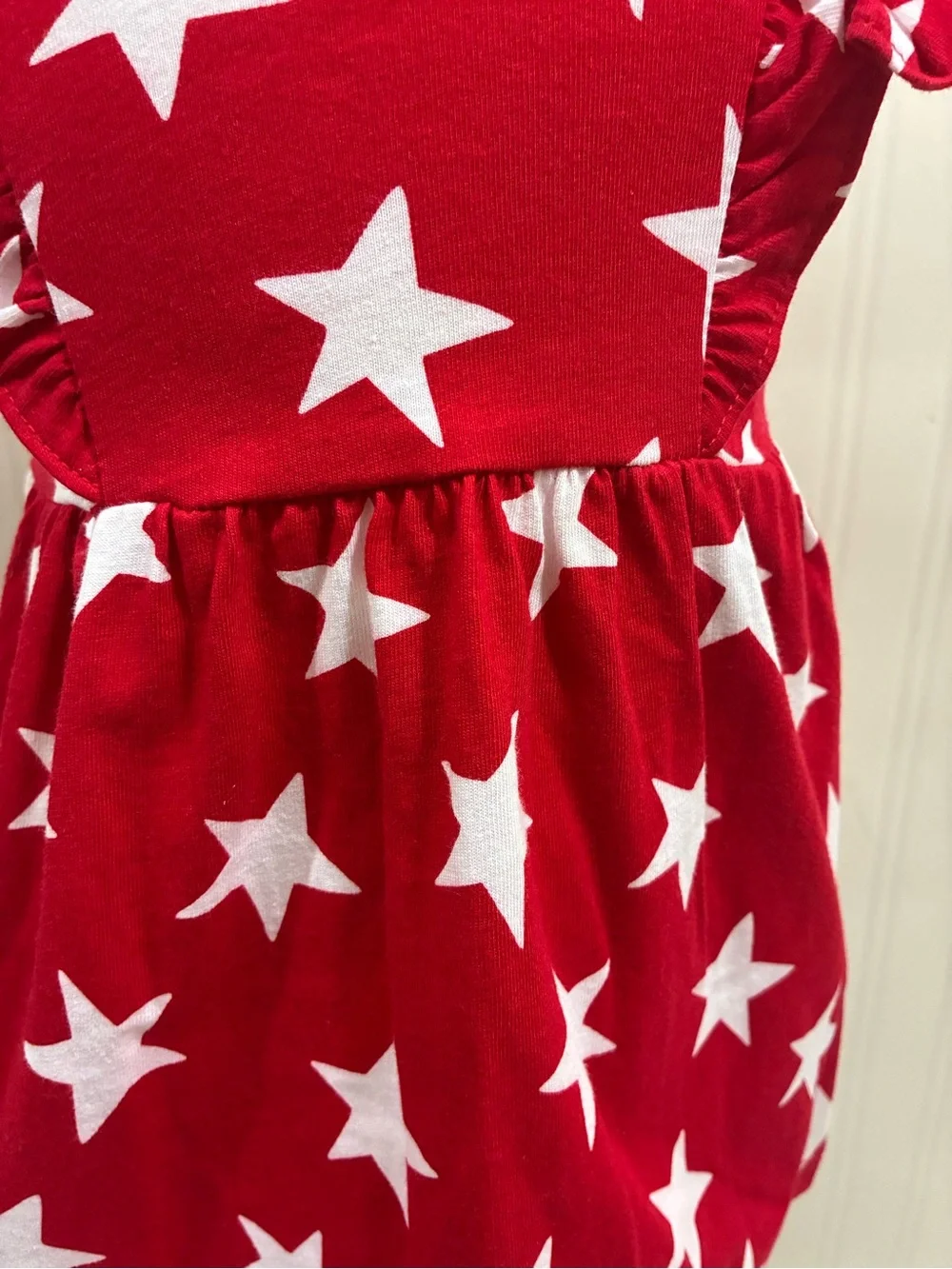 Carter's Red Shorts and Navy/White Striped Star Tank Set